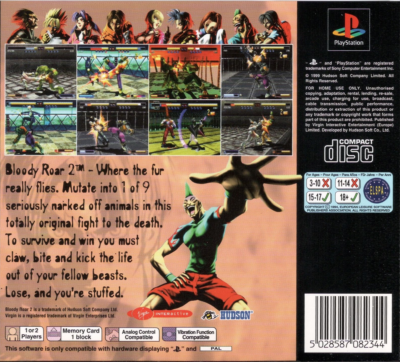 Bloody Roar II (PS1) (gamerip) (1999) MP3 - Download Bloody